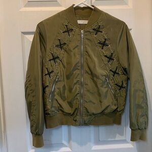 Elodie olive green bomber jacket